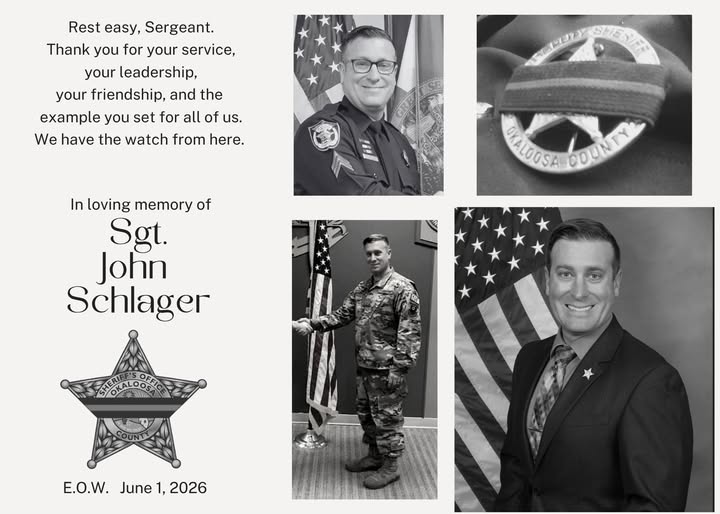 Sgt. Jonathan “John” Schlager, Okaloosa County-FL, Death-Obituary